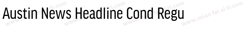Austin News Headline Cond Regular字体转换